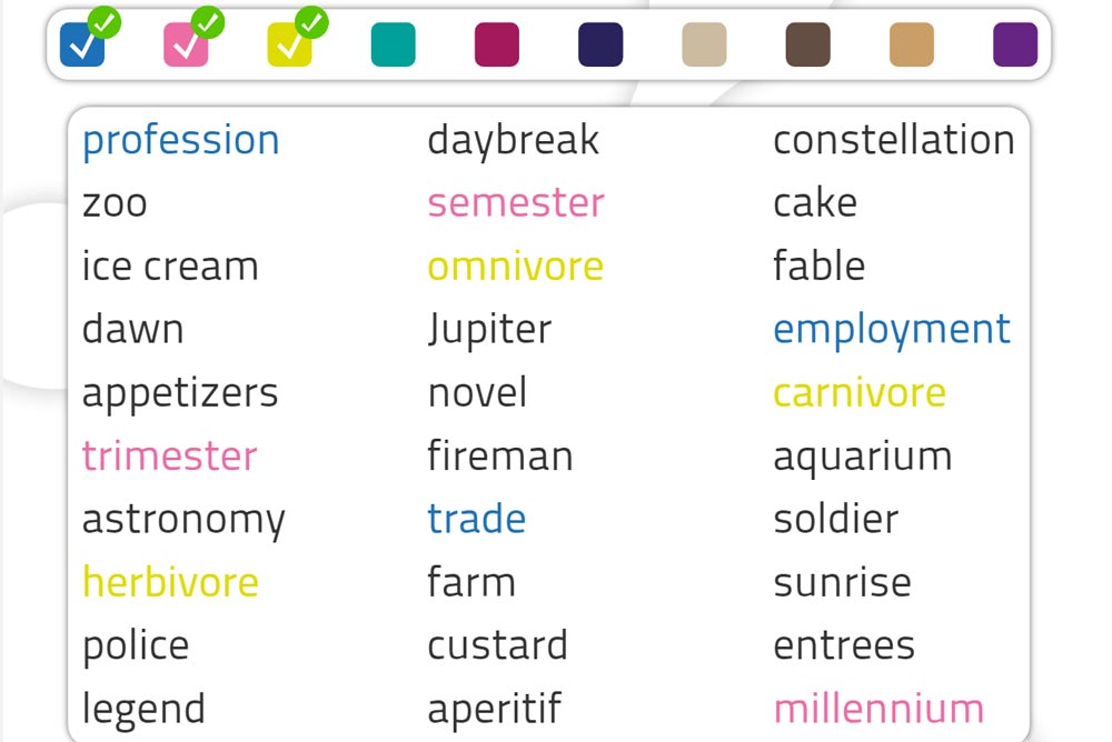 improve reasoning activity word association