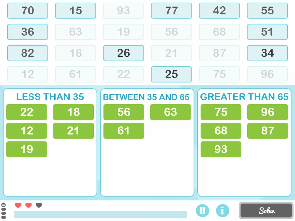 NeuronUP Activities - Mixing Numbers