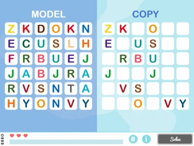 NeuronUP Activities - Copy the Letters