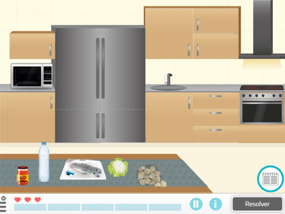 NeuronUp daily living activity: place the groceries