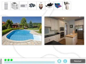 Orientation activities. NeuronUP activity 'Objects in the home'.