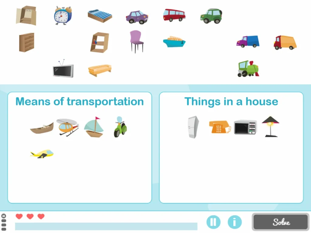NeuronUP Activities - Tidy Up the Mess
