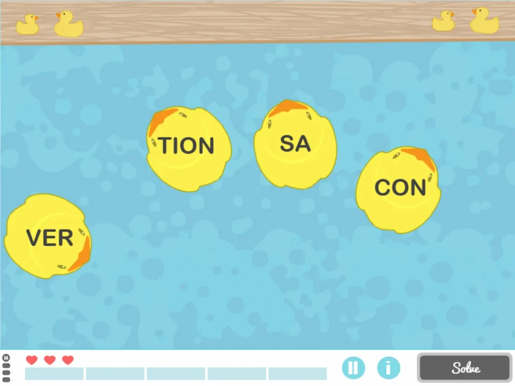 NeuronUP Activities - Word Fishing