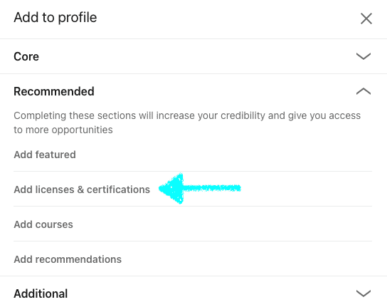 How to add your certificate to LinkedIn