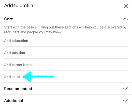 How to add a skill to LinkedIn