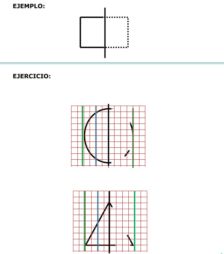 NeuronUP exercise for praxis Complete the Symmetrical Drawings