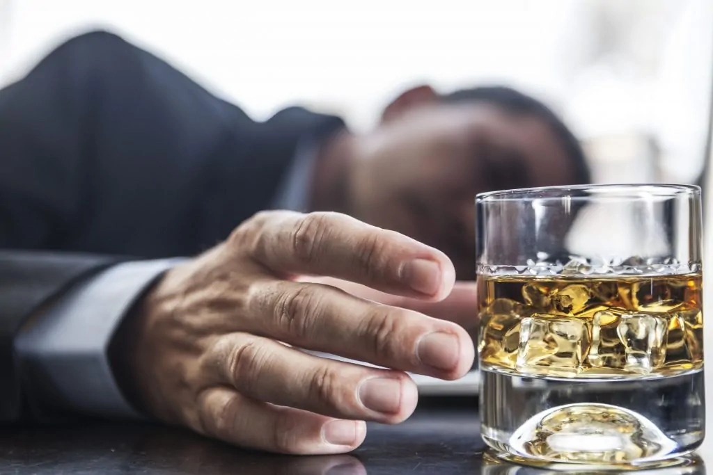 Man with alcohol problems