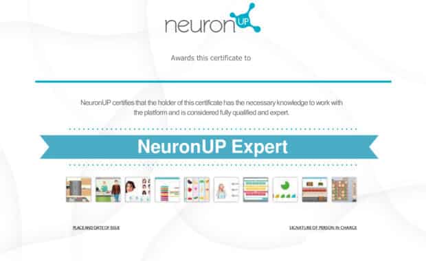 NeuronUP Certificate at LinkedIn