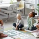 woman with children doing pediatric neurodevelopment activities