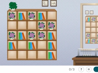NeuronUP Activities - Organize the Bookcase - 2