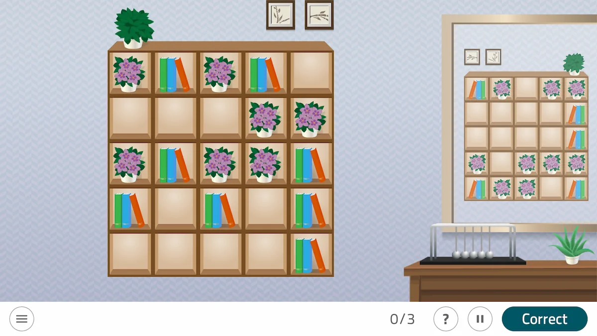 NeuronUP Activities - Organize the Bookcase - 2