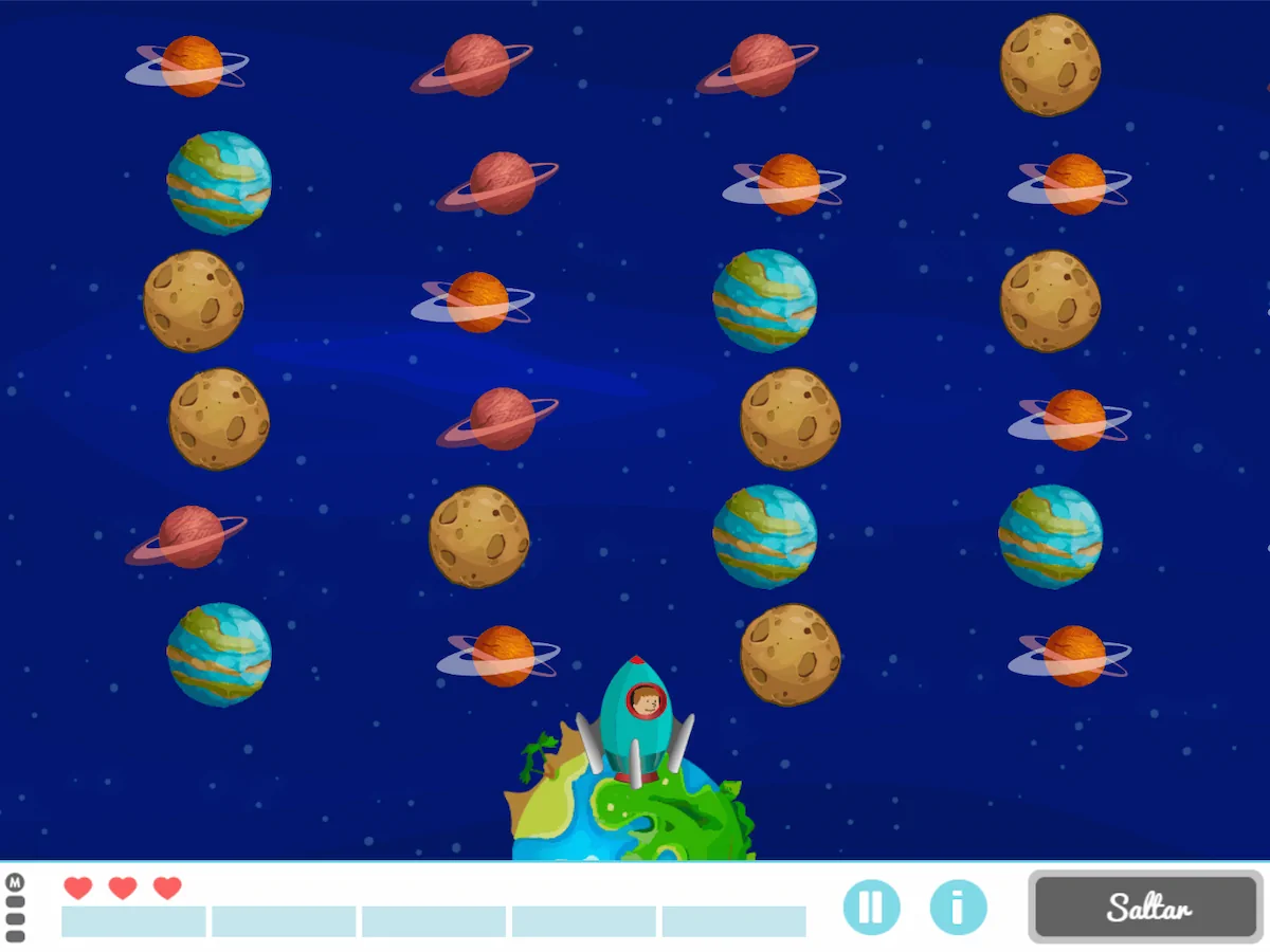 Actividad para niños con TDAH. Ejercicio de NeuronUP   Conquista espacial
