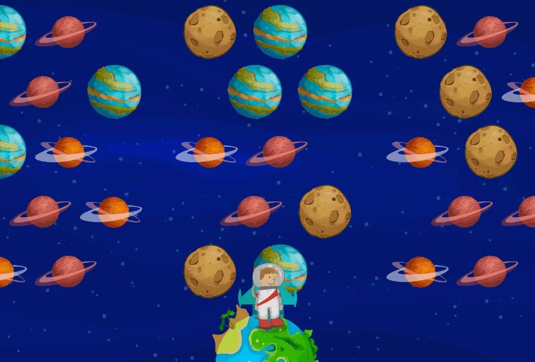 Activity for Children with ADHD. NeuronUP Exercise Space Conquest