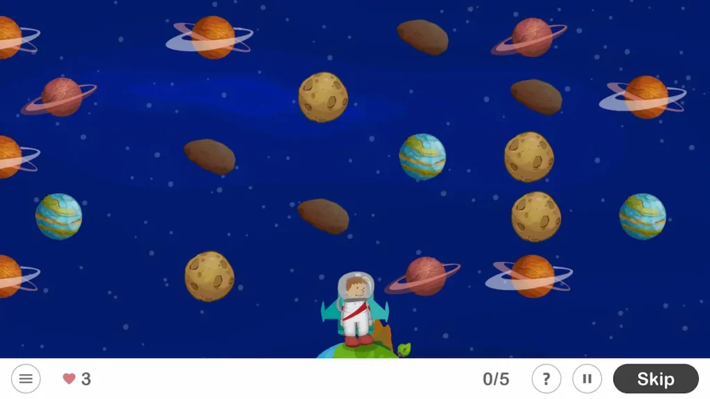 NeuronUP Activities - Space Conquest