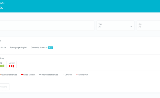 Improved NeuronUP results browsing experience