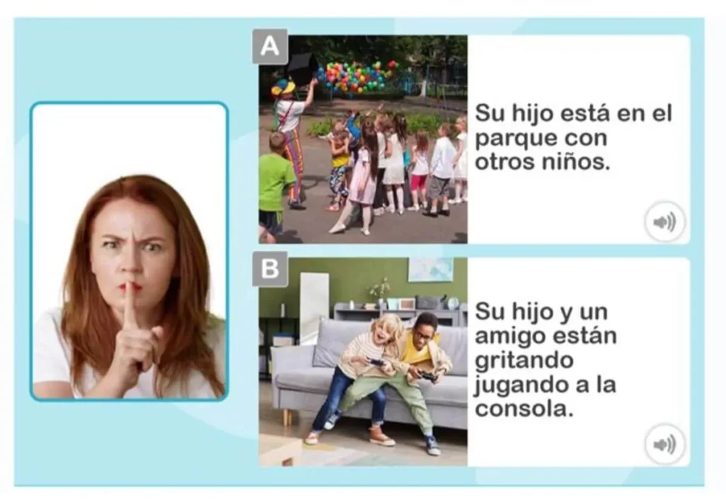 Activity to learn how to express emotions in each situation