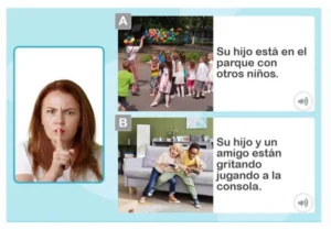 An activity to learn how to express emotions in each situation