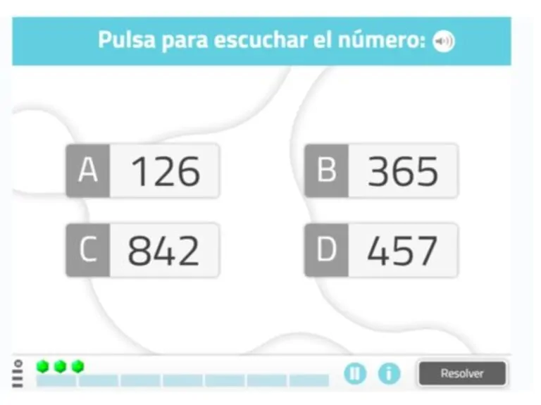 NeuronUP Exercise Differentiate numbers