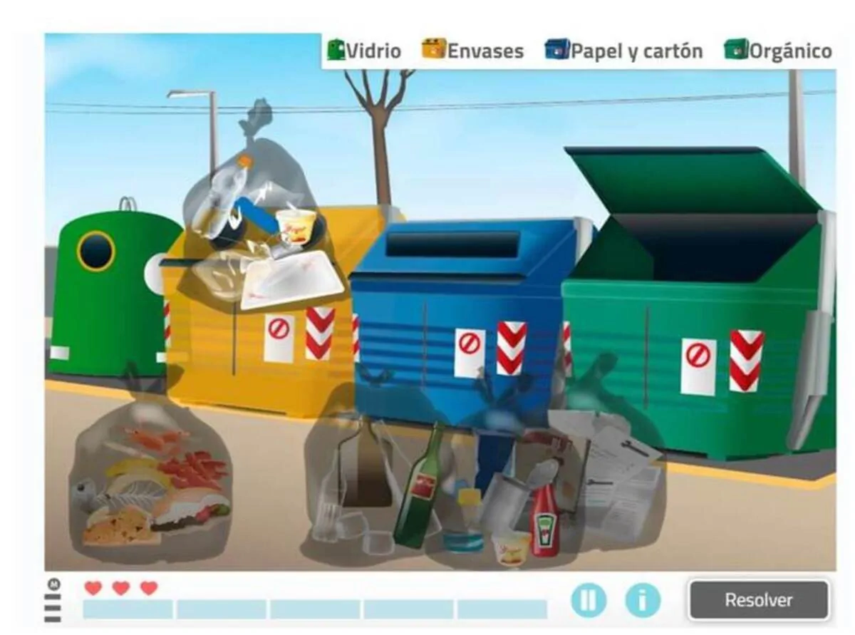 NeuronUP Game with ecological validity Recycle your trash
