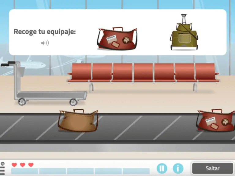 NeuronUP game with ecological validity Pick Up your Baggage