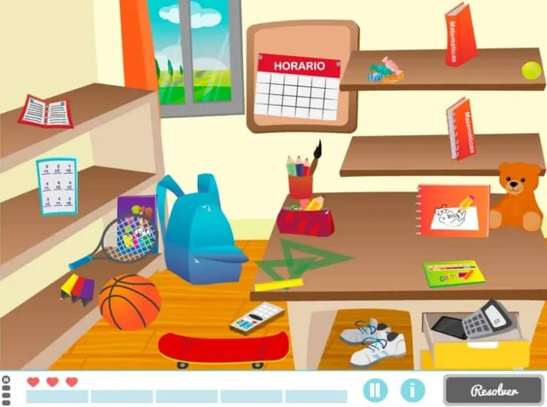 NeuronUP children\u2019s game with ecological validity Pack your Backpack