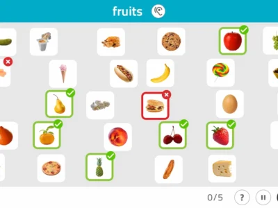 NeuronUP Activities - Select items from a category - Fruits
