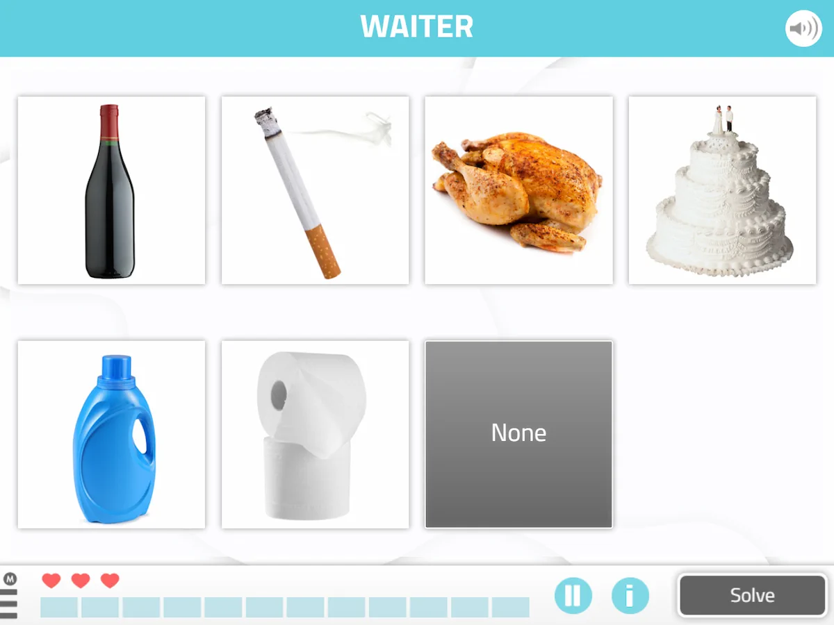 NeuronUP Activities - Objects, places and professionals