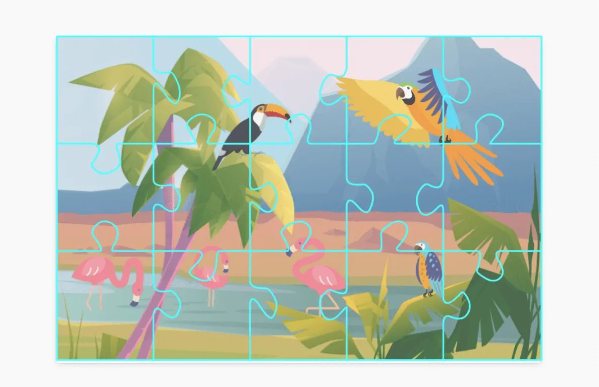 A game to work on visuoconstructive praxis in children: Complete the puzzle