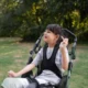 Girl with cerebral palsy