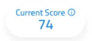 Current score of the NeuronUP evolution graph.