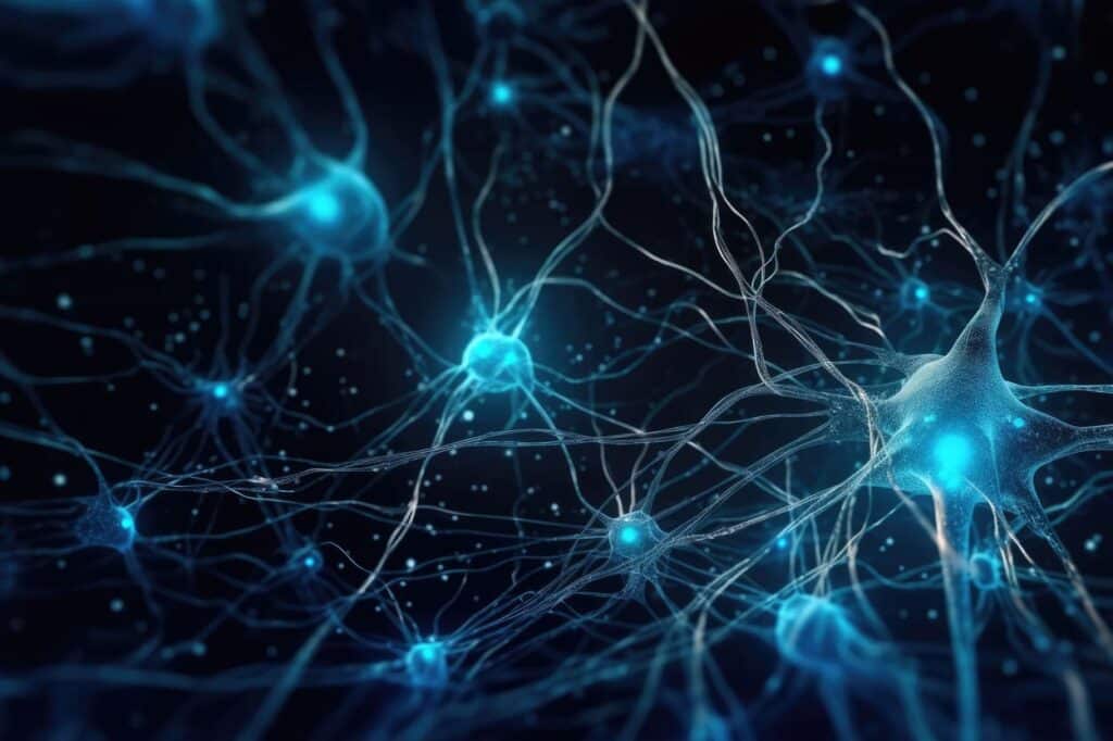 Neurons in Brain modern mural wallpaper - TenStickers