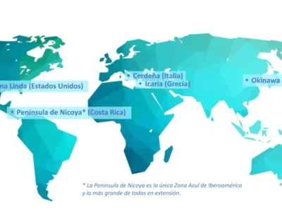 Worldwide locations of the Blue Zones