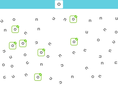 New pre-reading activity for children - Rotated letters