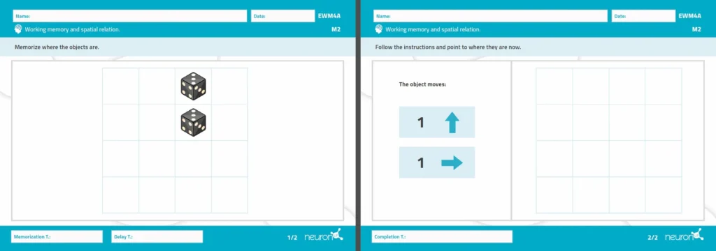 NeuronUP Activities - Change of Position - Paper