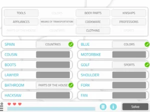 NeuronUP Activities - Matching Words to Category-2