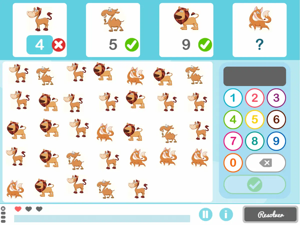Activity: How many of each there are (children's version)