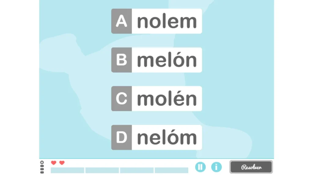 NeuronUP worksheet to work on discrimination in children: Which One Exists