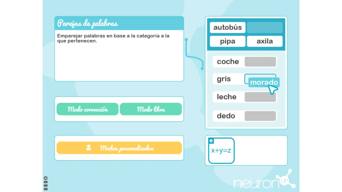 Word Pairs NeuronUP Activity