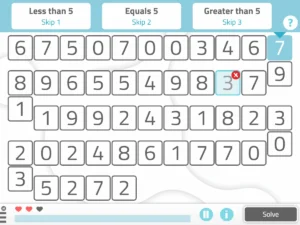 NeuronUP Activities - Actions According to Numbers