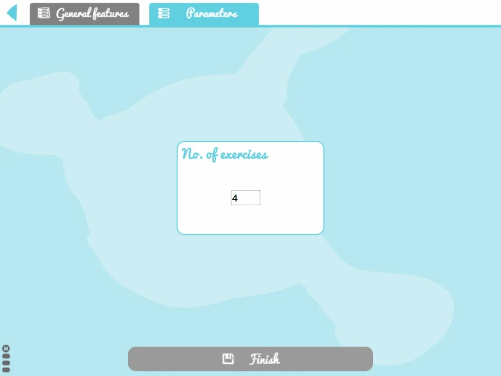 NeuronUP Activities - Left or Right - Parameters