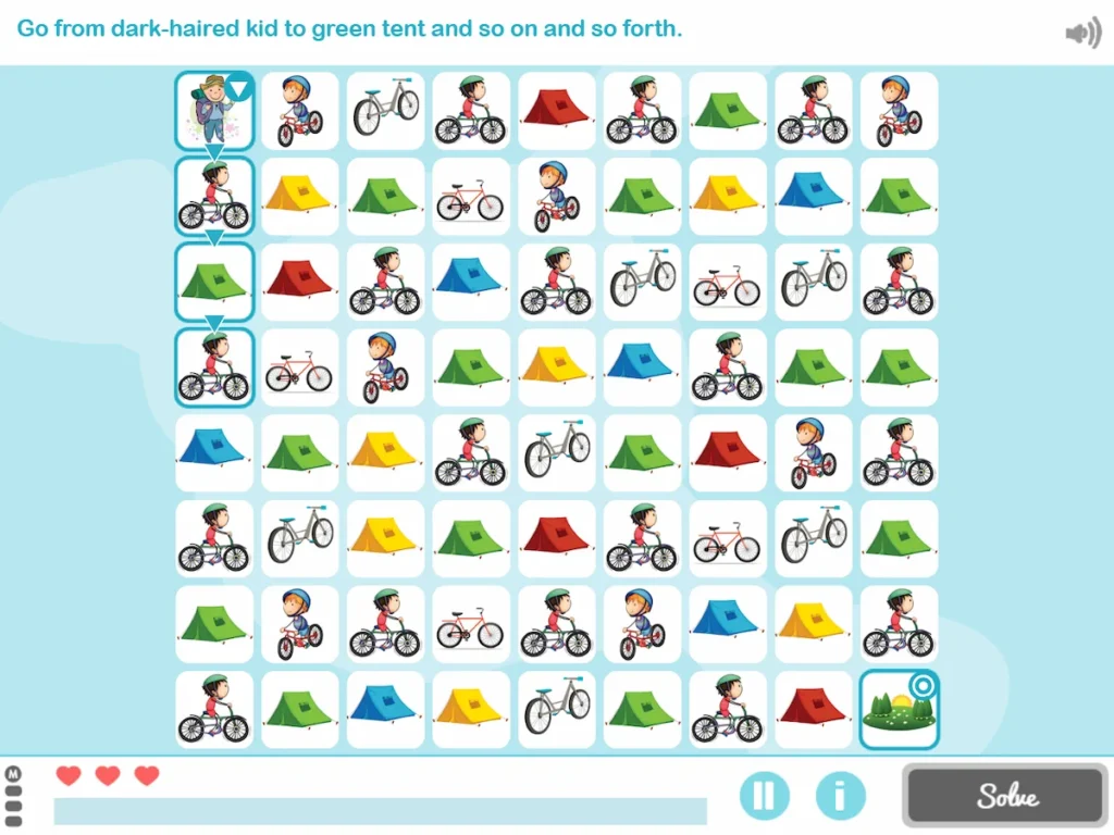 NeuronUP Activities - Picture Maze - Advance level