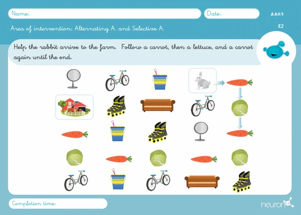 NeuronUP Activities - Picture Maze - Paper