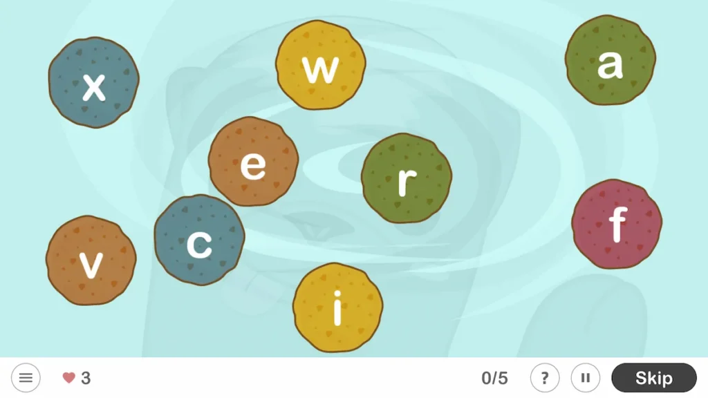 NeuronUP activity - The Little Letter Glutton
