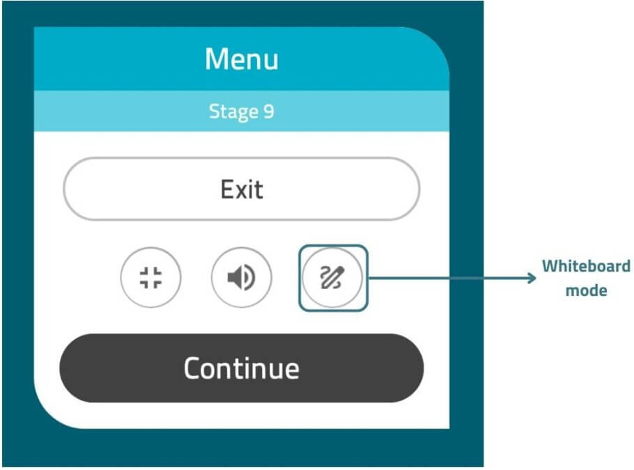 Example of NeuronUP’s new whiteboard mode.