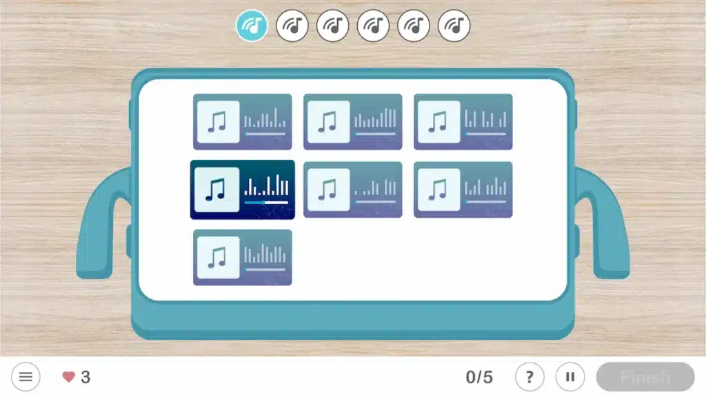 NeuronUP Activity - Hidden Sounds