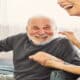 Real testimonials from our customers. Older man smiling during rehabilitation