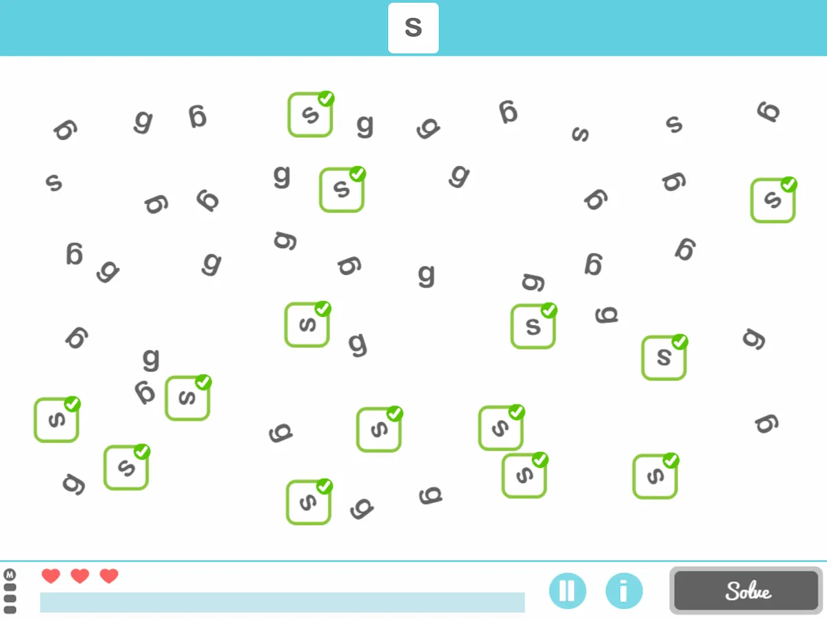 NeuronUP Activities - Rotated Letters