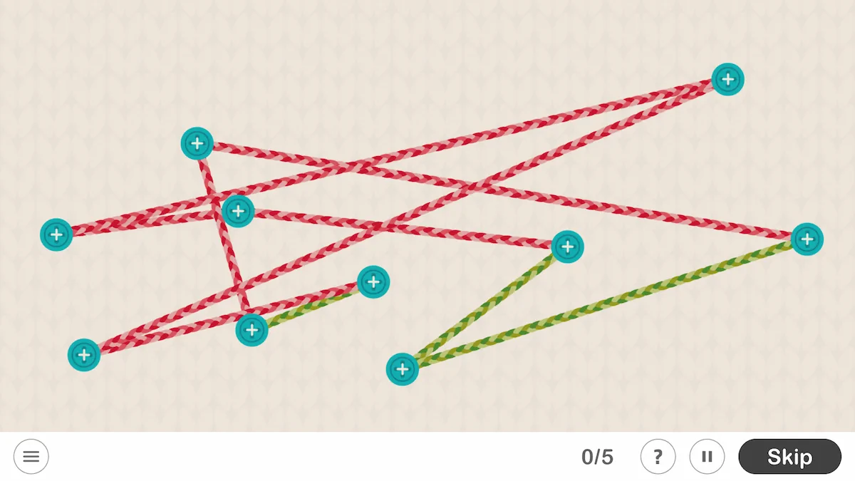 Spatial Visualization Game for Kids: Entangled ropes