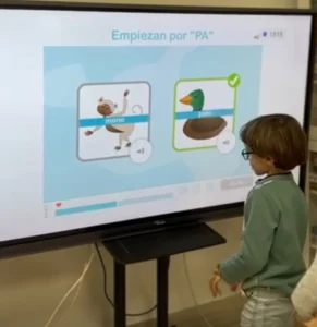 Image 4. Association member working with NeuronUP.