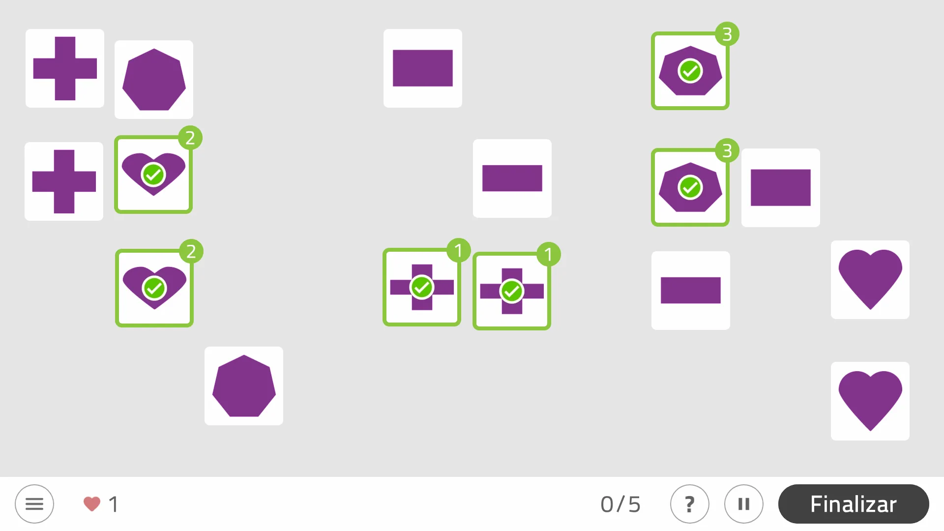 NeuronUP Twin Shapes Activity